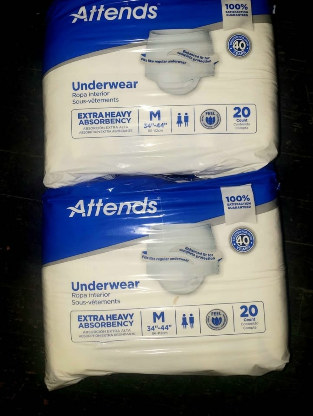 Attends Underwear Extra Heavy Absorbency - (M)